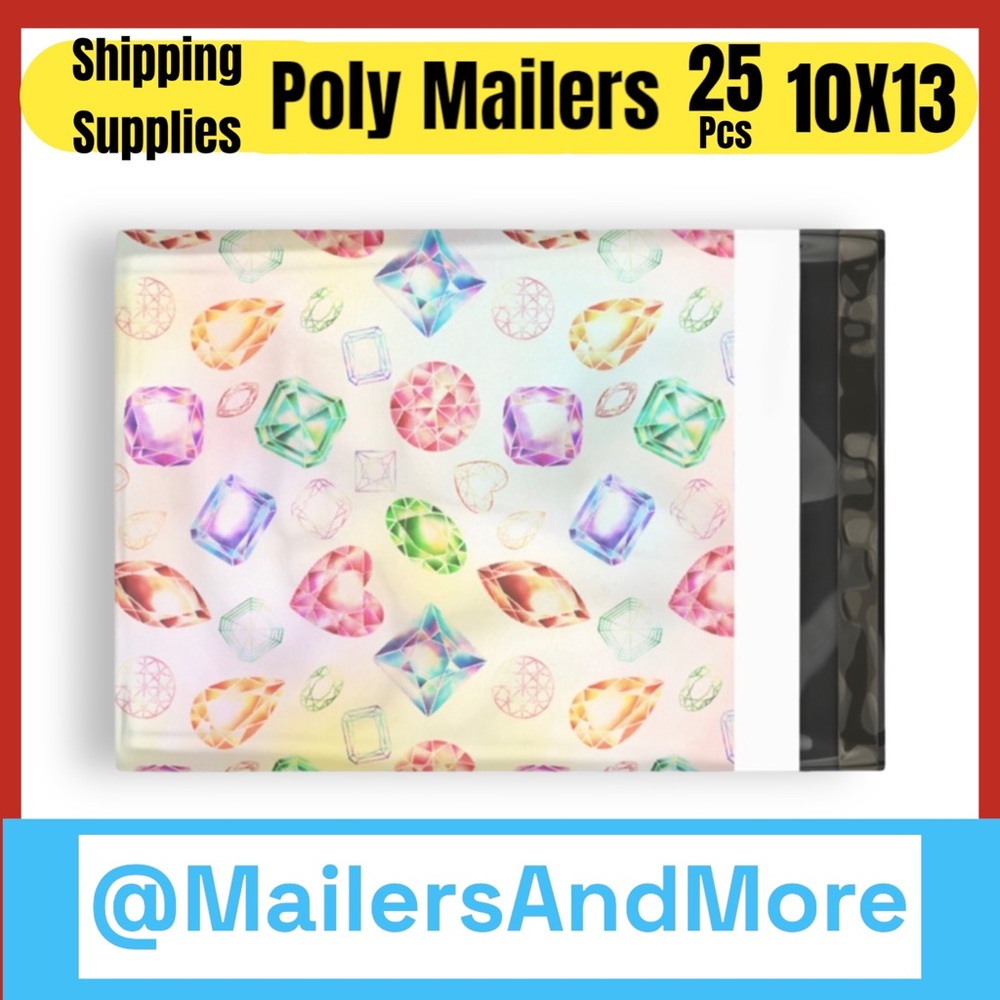 25 10X13 Poly Mailers Gems & Jewels PRICE IS FIRM - Picture 7 of 13